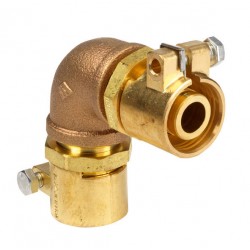 Alkūnė žalvarinė PEX/PEX 32x32 izoliuotam vamzdžiui Microflex 32x2,9 (DN25)