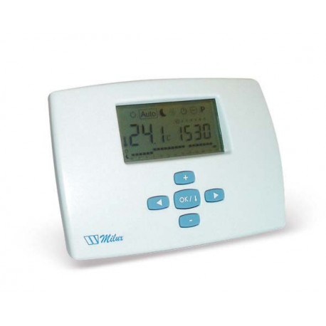 Elektron. kambario termostatas MILUX-LCD daily,3x1,5 V 0403560
