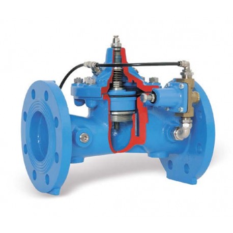 Automatinis vožtuvas PR500 DN150 (flanšinis, vandentiekiui) 1,4-12 bar ,Tmax 70°C,Pmax 16 Bar500150548
