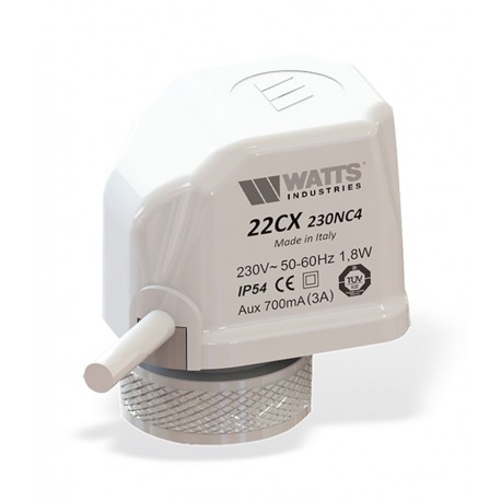 Elektoterminė pavara 22CX,24V NO stiebo eiga3.5mm Watts