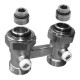 Apatinio pajungimo mazgas DN20 v/iš+ 1/2 iš x3/4 iš,tiesus, ,HERZ 3302 3302111
